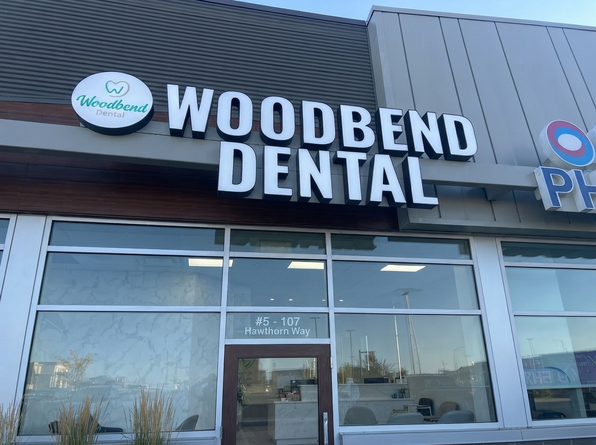Modern dental clinic interior at Woodbend Dental Leduc